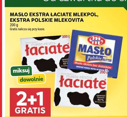 Masło ekstra Łaciate promocja w Stokrotka
