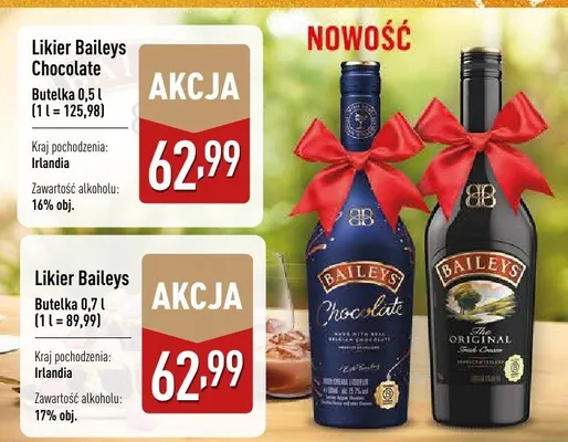 Likier Baileys Chocolate promocja w Aldi