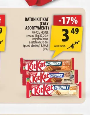 Baton KitKat Chunky White promocja w Arhelan