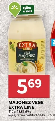 Majonez vege Extra Line promocja w Stokrotka
