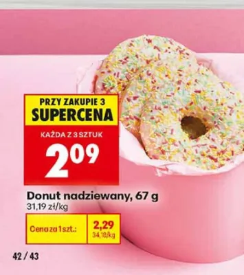 Donut nadziewany promocja w Biedronka