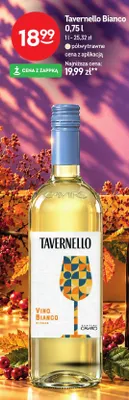 Wino białe Tavernello Bianco półwytrawne promocja w Żabka