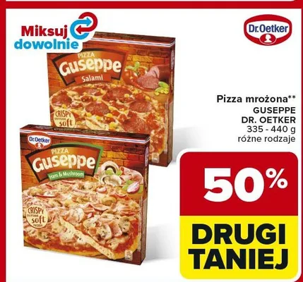 Pizza mrożona różne rodzaje promocja w Carrefour