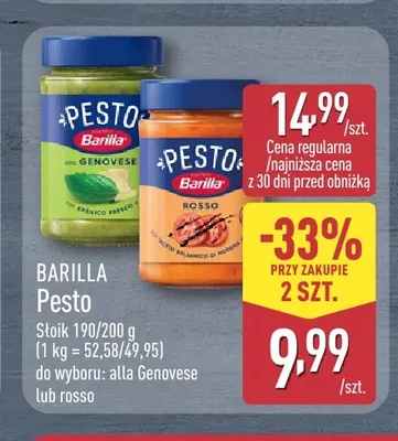 Pesto alla Genovese Barilla promocja w Aldi