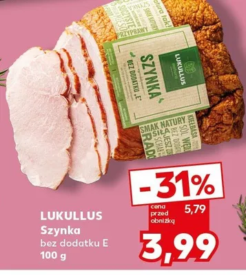 Szynka bez dodatku E promocja w Kaufland