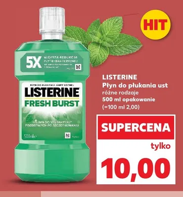 Płyn do płukania ust Listerine Fresh Burst promocja w Kaufland