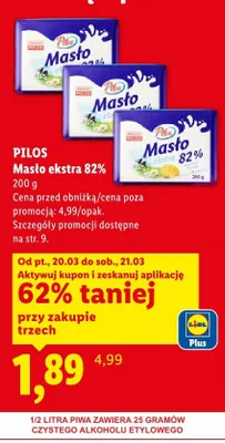 Masło ekstra promocja w Lidl