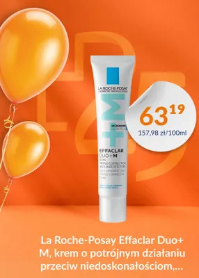 Krem do twarzy La Roche-Posay Effaclar Duo+ M o potrójnym działaniu przeciw niedoskonałościom promocja w DOZ.PL