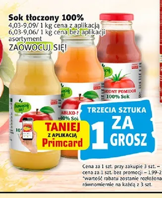 Sok tłoczony Zaowocuj Się! 100% promocja w Prim Market