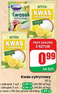 Kwasek cytrynowy promocja w Dino