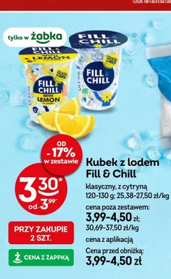 Kubek z lodem Fill & Chill promocja w Żabka