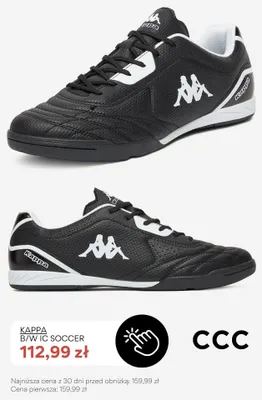 Buty halowe Kappa B/W IC Soccer promocja w CCC