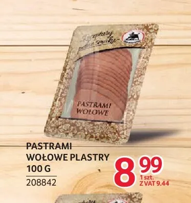 Pastrami wołowe plastry ZMB Białystok promocja w Selgros