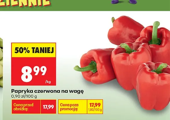 Papryka czerwona promocja w Biedronka