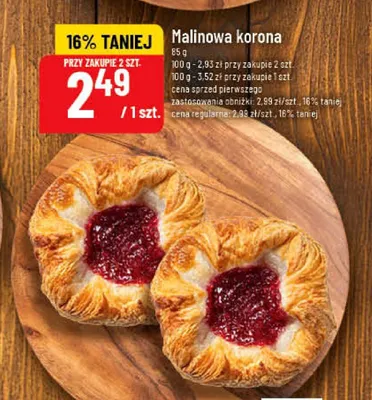 Malinowa korona promocja w POLOmarket