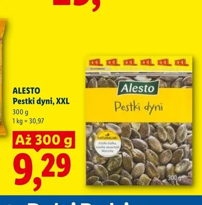 Pestki dyni Alesto XXL promocja w Lidl