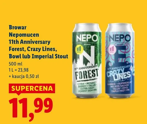 Piwo Browar Nepomucen 10th Anniversary Forest promocja w Lidl