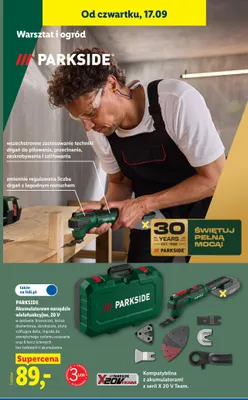 Akumulatorowe narzędzie wielofunkcyjne 20V Parkside promocja w Lidl