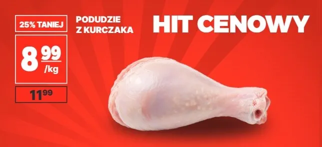 Podudzie z kurczaka promocja w API Market