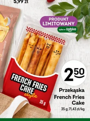 Przekąska French Fries Cake style promocja w Żabka