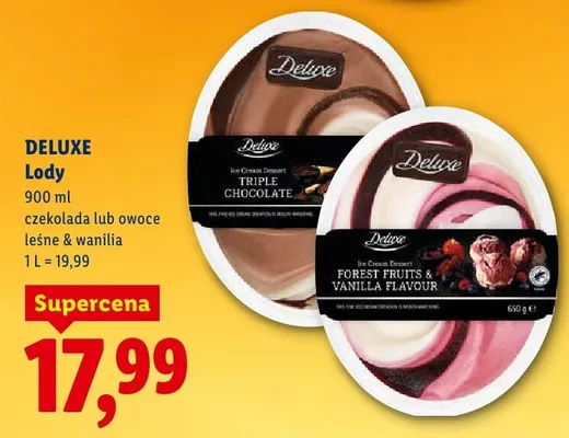 Lody czekolada promocja w Lidl