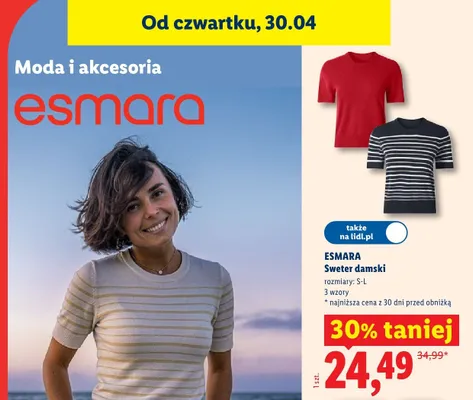 Sweter damski promocja w Lidl