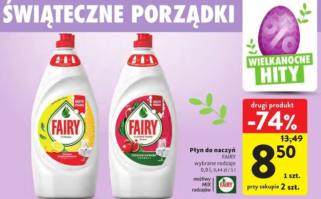 Płyn do naczyń wybrane rodzaje promocja w Intermarche