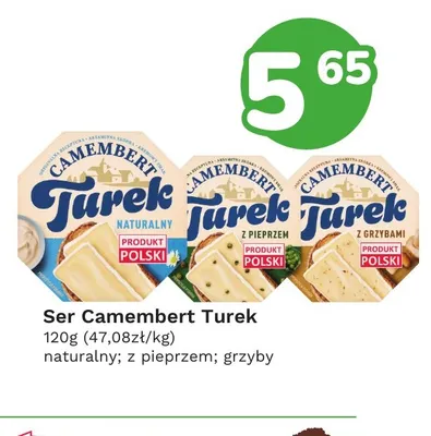 Ser camembert Turek grzyby promocja w Limonka