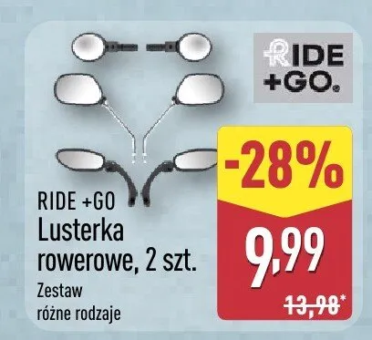 Lusterka rowerowe 2 szt. promocja w Aldi