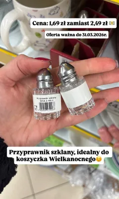 Przyprawnik szklany promocja w Dino