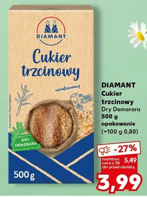 Cukier trzcinowy Dry Demerara promocja w Kaufland
