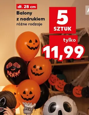 Balony z nadrukiem 5-pak promocja w Kaufland