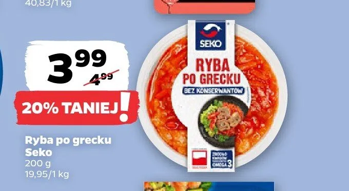 Ryba po grecku Seko promocja w Netto