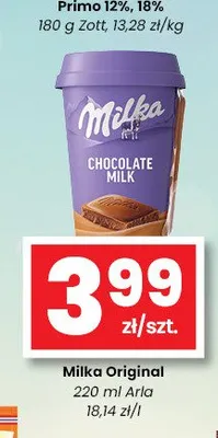 Napój mleczny Milka Original Chocolate Milk promocja w emma MARKET