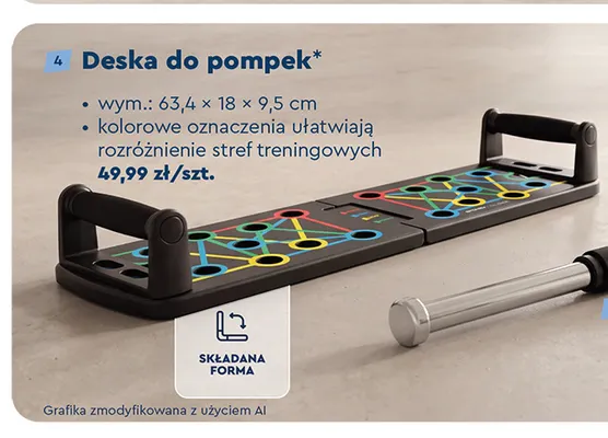 Deska do pompek Spokey 63,4x18x9,5 cm promocja w Biedronka