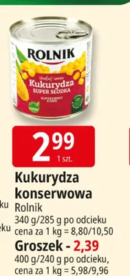 Groszek Rolnik promocja w Leclerc