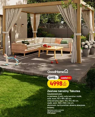 Zestaw narożny Takutea promocja w Castorama