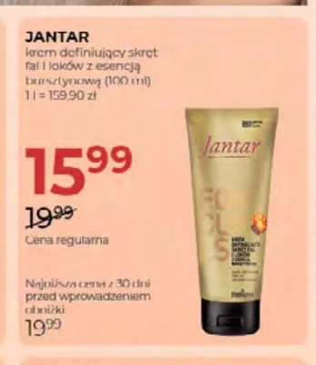 Krem definiujący skręt fal i loków Jantar z esencją bursztynową promocja w Drogerie Jawa