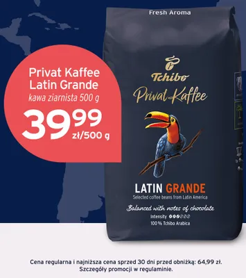 Kawa ziarnista Tchibo Privat Kaffee Latin Grande promocja w Tchibo