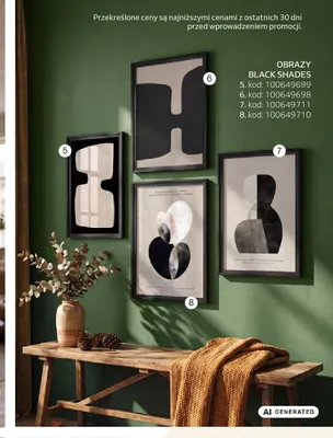 Obrazy Black Shades promocja w Komfort