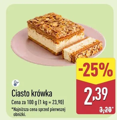Ciasto krówka promocja w Aldi