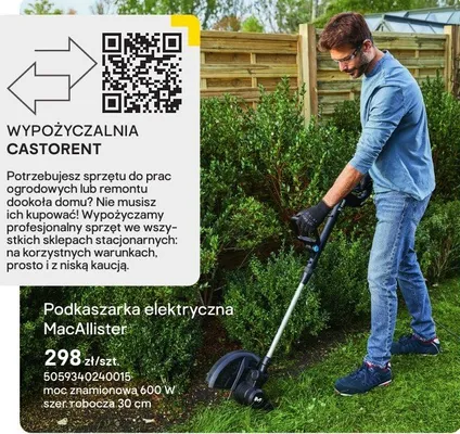 Podkaszarka elektryczna promocja w Castorama