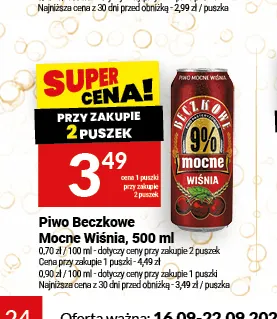 Piwo Beczkowe Mocne Wiśnia promocja w Twój Market