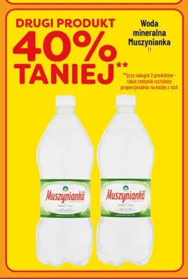 Woda mineralna gazowana Muszynianka promocja w POLOmarket