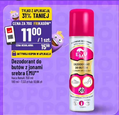 Dezodorant do butów z jonami srebra promocja w POLOmarket