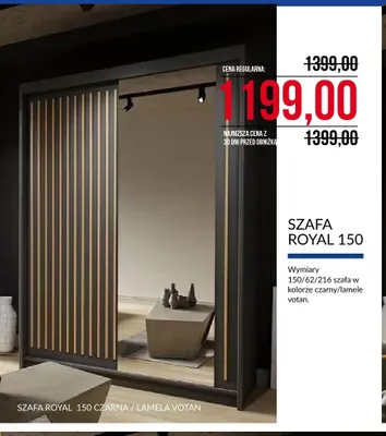 Szafa Royal 150 promocja w Abra Meble