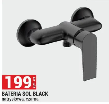 Bateria Sol Black natryskowa, czarna promocja w Merkury Market