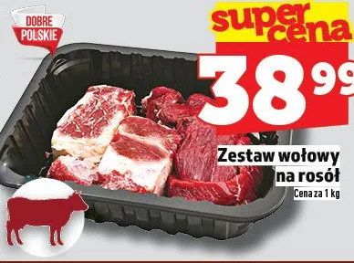 Zestaw wołowy na rosół promocja w TOPAZ
