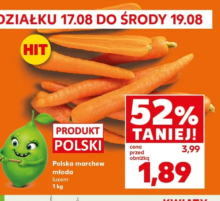 Marchew młoda polska promocja w Kaufland