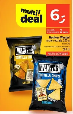 Nachosy Wanted Cheese promocja w Dealz